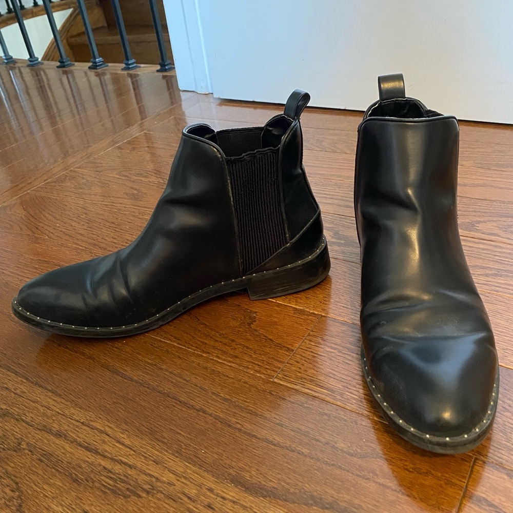 Zara faux leather booties